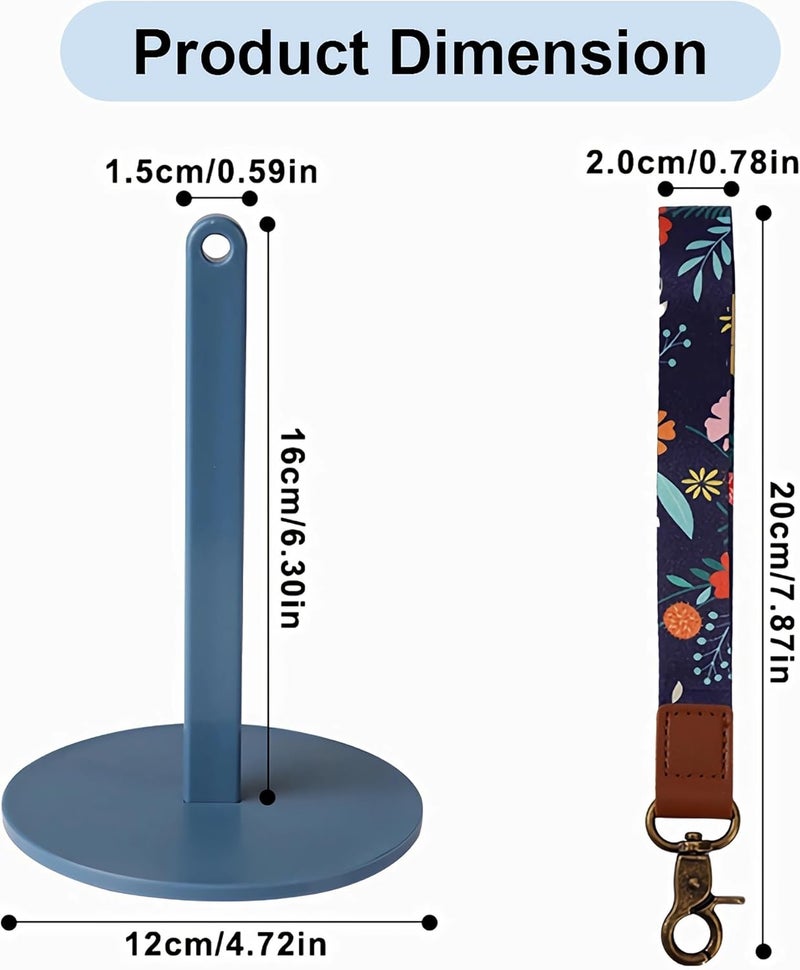 Dasonwin Wrist Yarn Holder for Walking & Travel, Portable Tangle-Free Spindle, Lightweight Hanging Dispenser, Crochet Gift (Blue) - Image 3